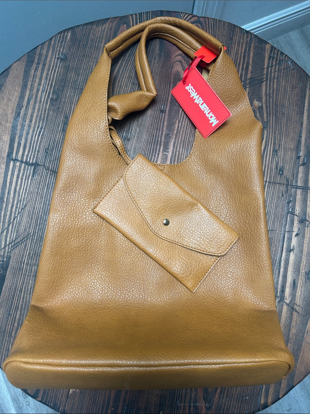 NWT Women’s Tan Slouchy Tote Hobo Bag